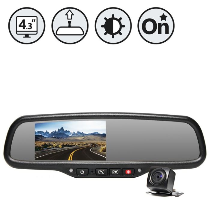 Rear View Safety RVS-776718-DOS G-SERIES Backup Camera System with Auto Dimming and OnStar