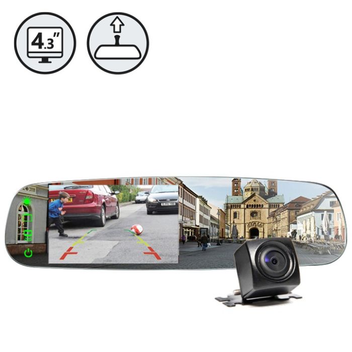 Rear View Safety RVS-776718-FL G-SERIES Backup Camera System with Frameless Mirror Monitor