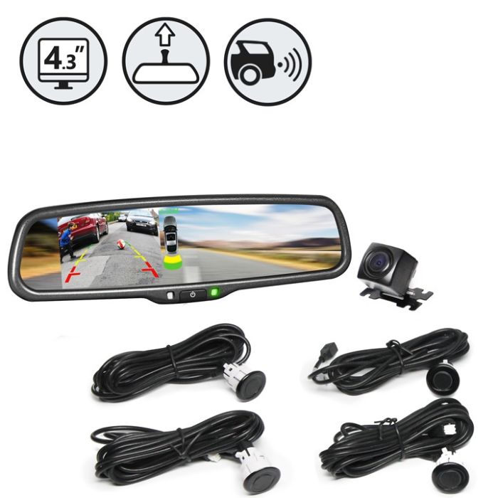 Rear View Safety RVS-776718-PS G-SERIES Backup Camera System with Backup Sensors