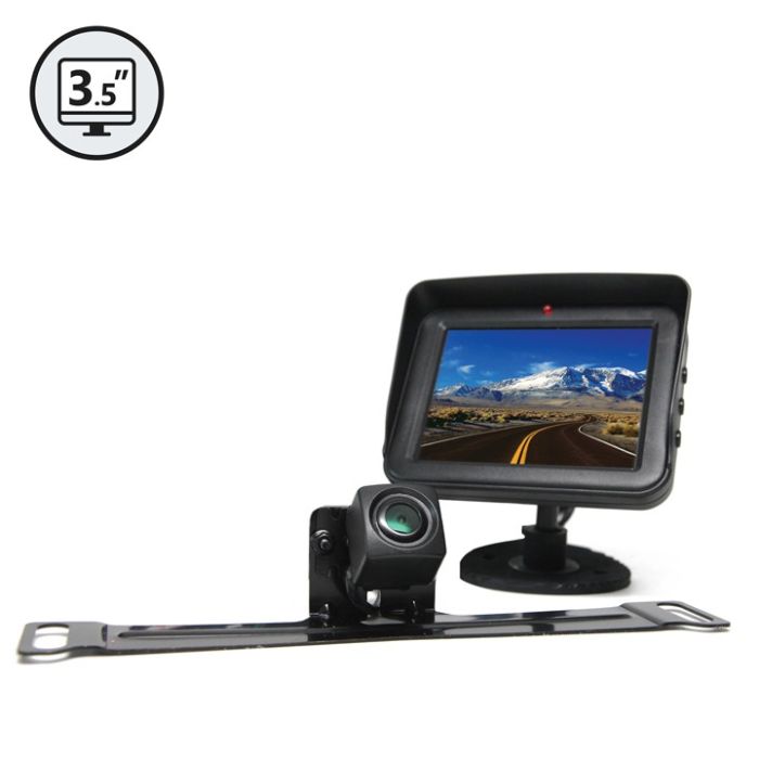 Rear View Safety RVS-778607 Backup Camera System with License Plate Camera and 3.5