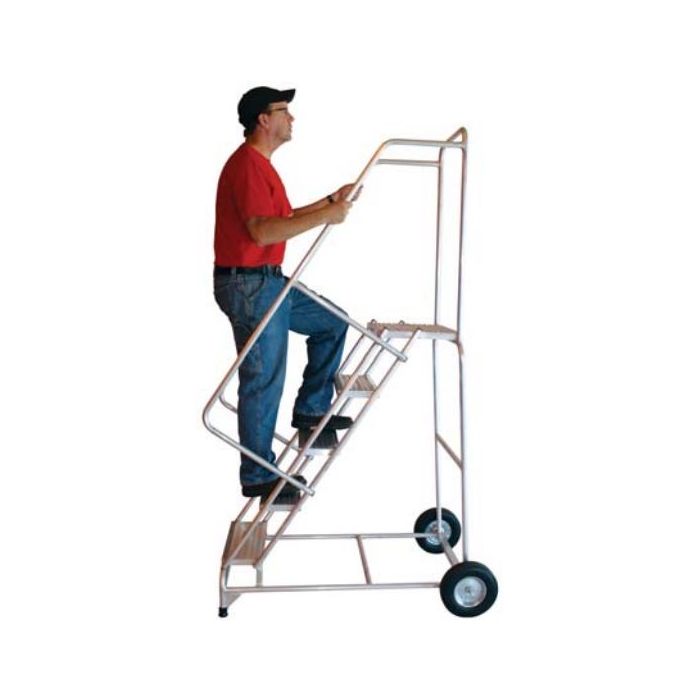 Ballymore Aluminum Wheelbarrow Style Rolling Ladders