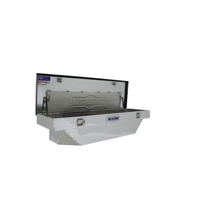 Better Built Crown Aluminum Corner Cut Crossover Saddle Truck Box - Silver Finish