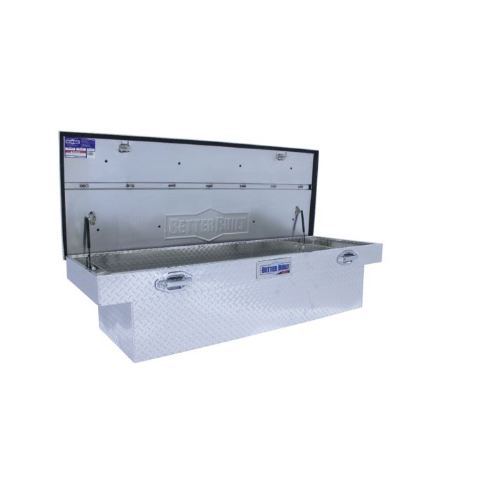 Better Built SEC Aluminum Deep and Wide Crossover Saddle Truck Box - Silver Finish