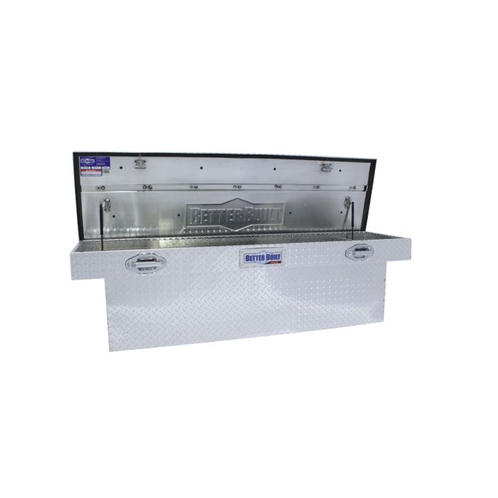 Better Built SEC Aluminum Deep Crossover Saddle Truck Box - Silver Finish