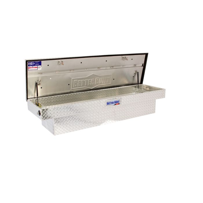 Better Built SEC X2 End Opening Aluminum Crossover Saddle Truck Box - Silver Finish