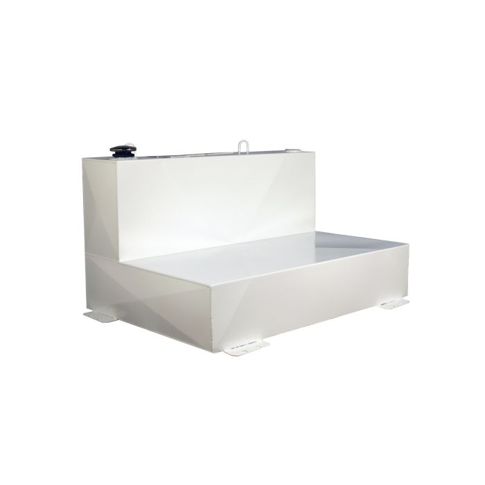 Better Built 29224162 Steel L-Shaped Transfer Tank - 75 Gallons - White Finish