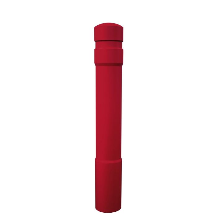 Vestil BPC-DA-R Red Arch Style Polyethylene Decorative Bollard Covers - 52