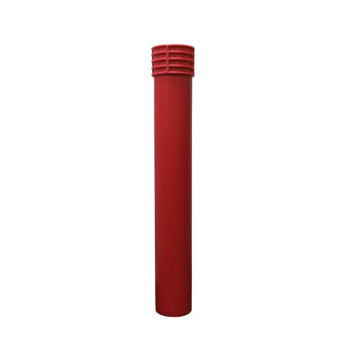 Vestil BPC-DC-R Red Cinco Style Polyethylene Decorative Bollard Covers - 52