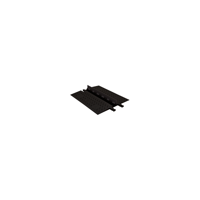 Checkers Safety Group GD1X75-B/B 1-Channel Guard Dog® Low-Profile ADA Cable Protector Black Lid/Black Base