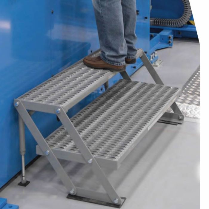 Cotterman Steel Double Step Adjustable Height Work Platforms