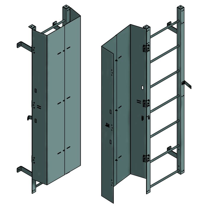 Cotterman LG-6 - 6' Security Ladder Guard Door for Fixed Ladders