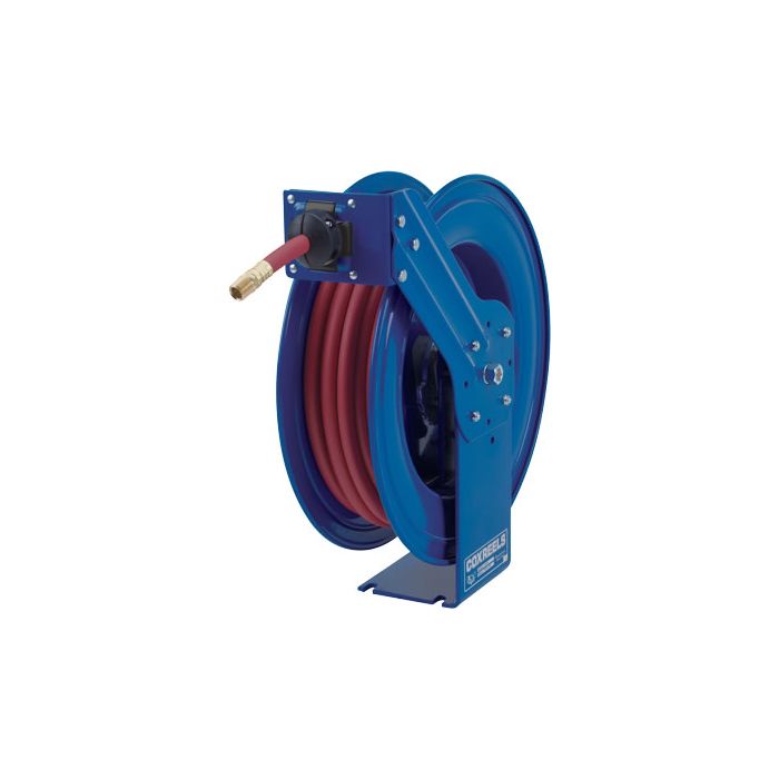 Cox SH Series Super Hub High Pressure Spring Driven Hose Reels with Hoses