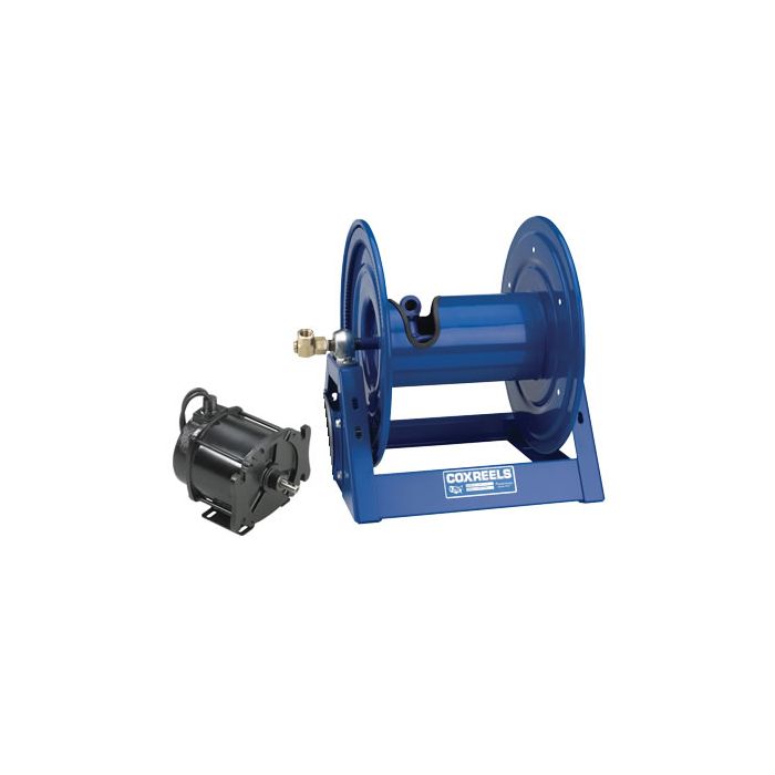 Coxreels 1125 Series Motorized Hose Reels with 115V AC 1/2 HP EXP. Reversible AC Rectified