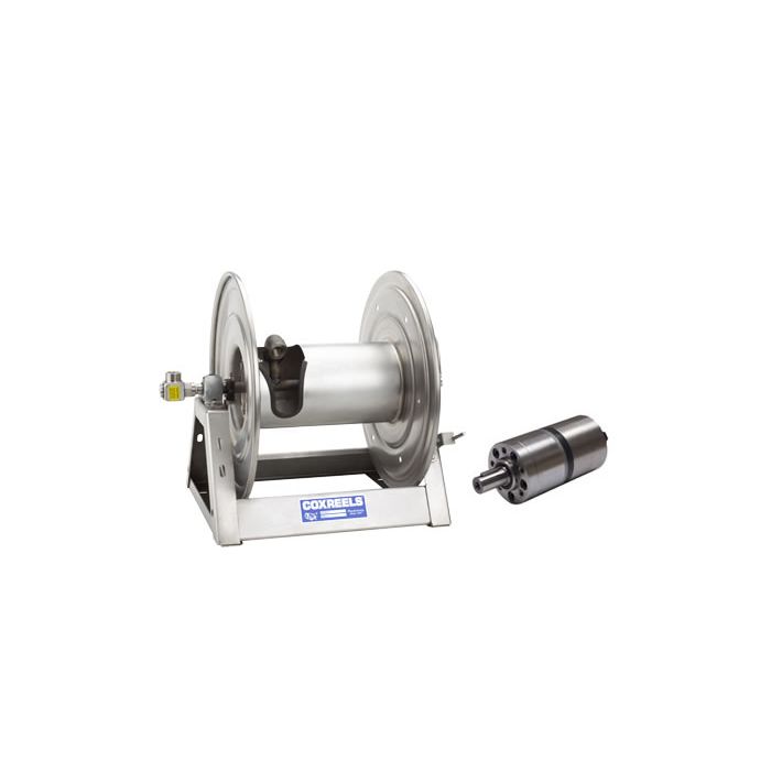 Coxreels Stainless Steel Motorized Hose Reels with Hydraulic Rewind