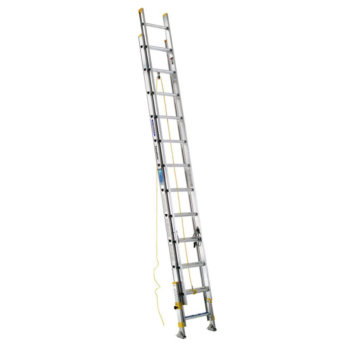 Werner D1800-2EQ Series - Type I Aluminum D-Rung Equalizer Extension Ladder