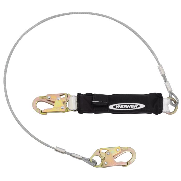 Werner DeCoil 6' Leading Edge Cable Lanyards with DCELL Shock Pak