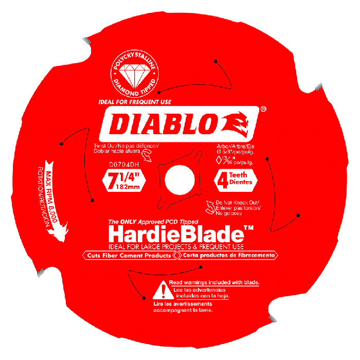 Diablo D0704DHA HardieBlade 7-1/4