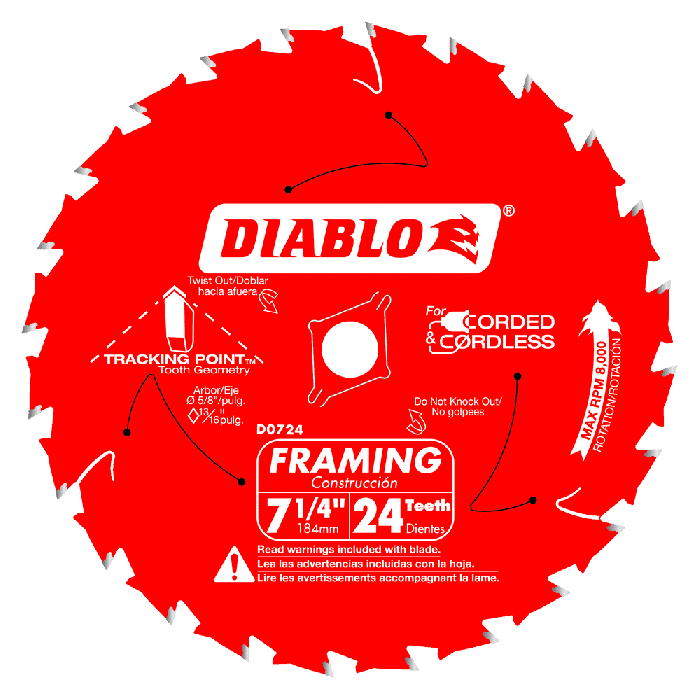 Diablo D0724A 7-1/4