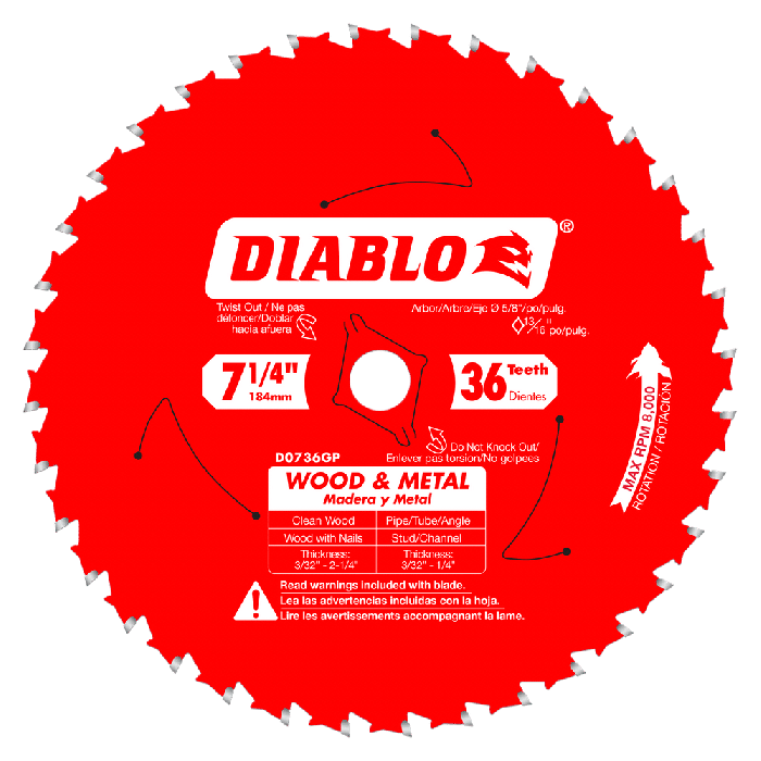 Diablo D0736GPA 7-1/4