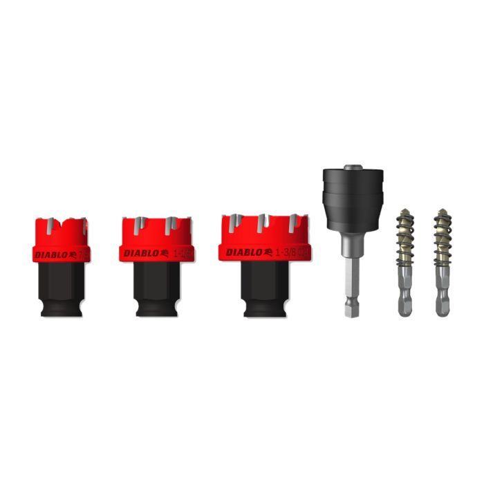 Diablo DHS06CFS 6 pc Steel Demon™ Carbide Teeth Hole Cutter Set (6-Pieces)