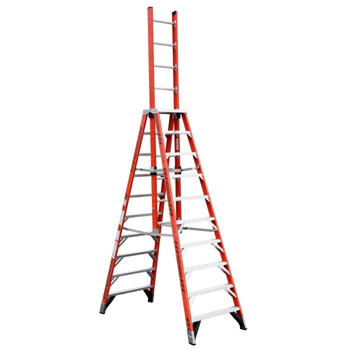 Werner E7400 Series Fiberglass Extension Trestle Stepladders