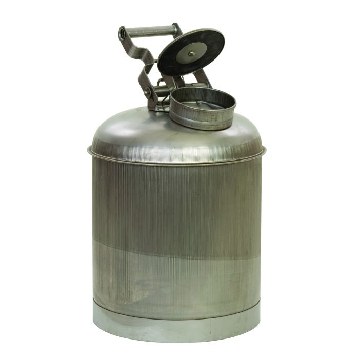 Justrite 1325 - 5 Gallon Stainless Steel Disposal Safety Can