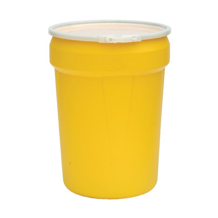 Eagle Manufacturing 1601 High Density Polyethylene 30 Gallon Lab Pack with Plastic Lever-Lock - Yellow