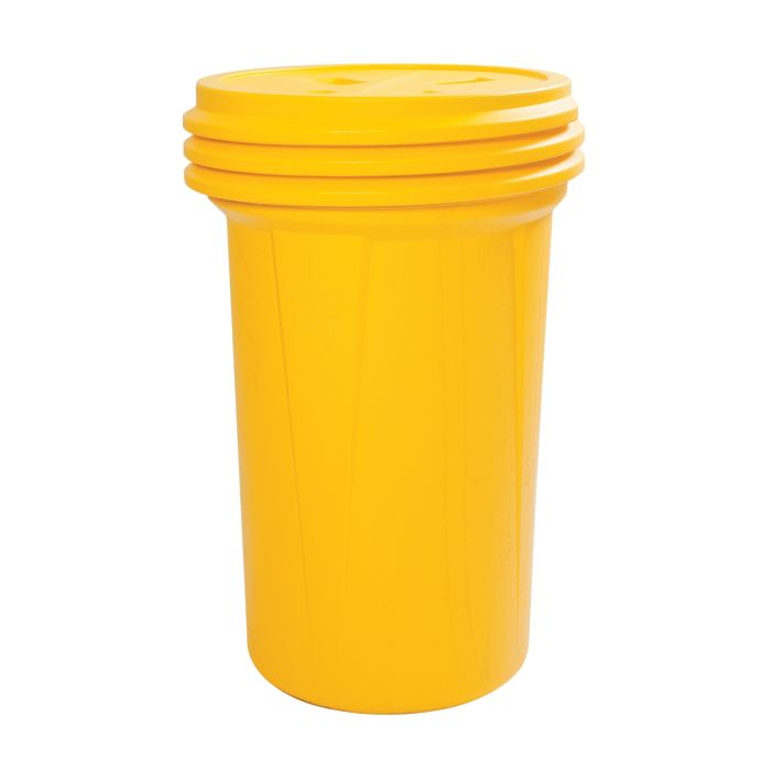 Eagle Manufacturing 1657 High Density Polyethylene 55 Gallon Lab Pack with Screw-on Lid - Yellow