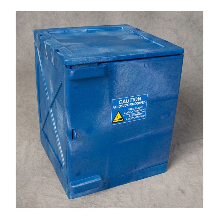Eagle Manufacturing M04CRA Blue 4 gal. (15.2 L) 4 Gallon Modular Quik-Assembly Bench Top Cabinet - Blue with 18