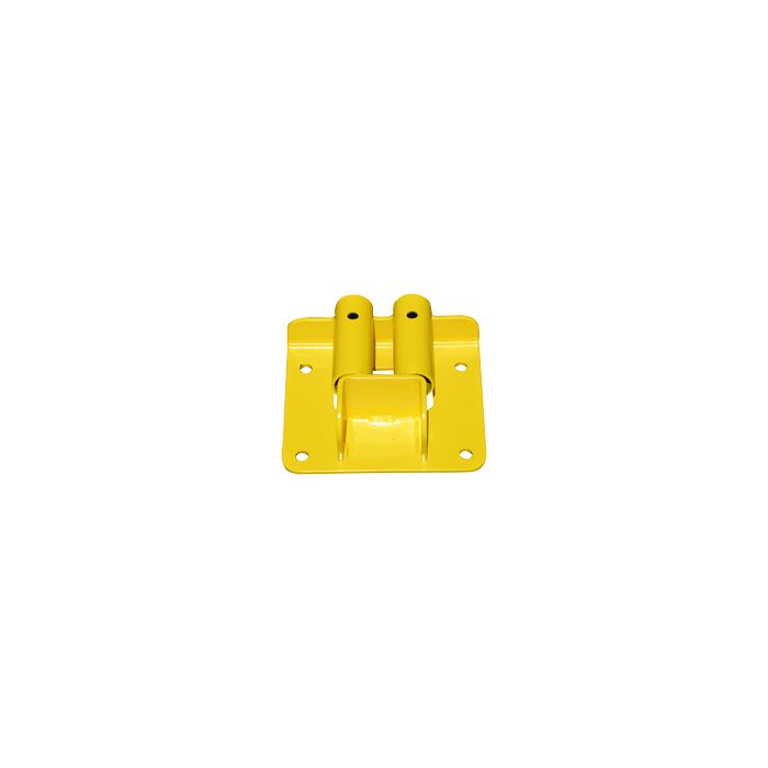 Garlock 404904S Flush Pit Mount Double Post Base for Permanent Mount Guardrail Safety Railings