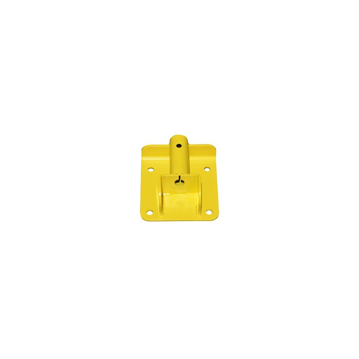 Garlock 405499S Flush Pit Mount Single Post Base for Permanent Mount Guardrail Safety Railings