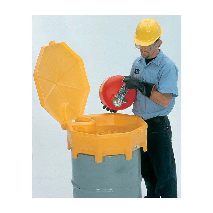 UltraTech 499 - Global Drum Funnel With Hinged Cover - 29 Dia. x 11