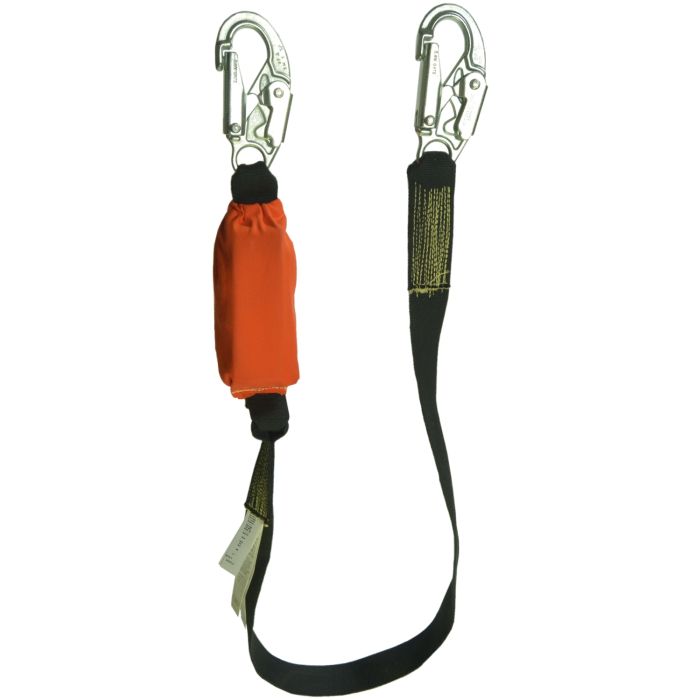 Guardian 01223 6' Single Leg Shock Absorbing Kevlar Lanyard with Snaphooks