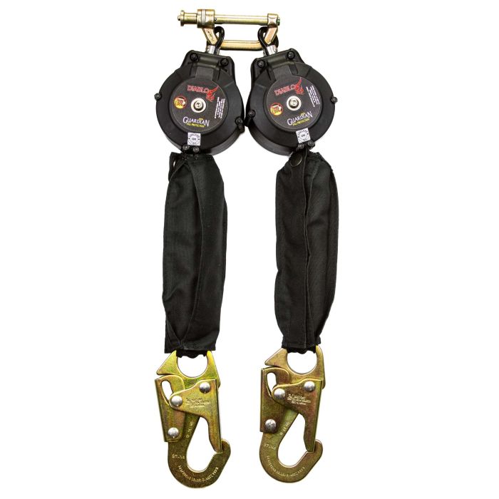 Guardian 11084 6' Double Leg Diablo 2.0 Self-Retracting Lifeline Kit with No