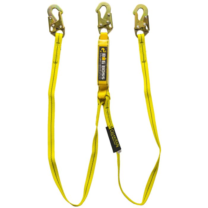 Guardian 21302 Big Boss 6' Double Leg Free Fall Lanyard with Snaphooks