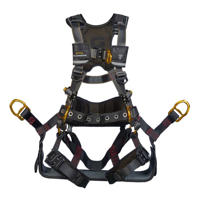 Guardian B7-Comfort Tower Climbing Harness with Waist Pad - Quick Connect Chest - Quick Connect Legs