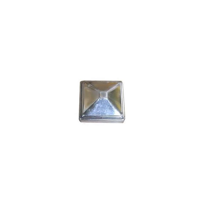 Handle-It GR-CAP Post Cap for Heavy Duty Guardrails. Silver Metal Cap.
