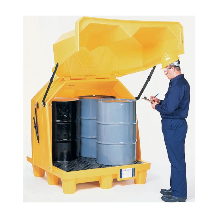 UltraTech - Hard Top P4 Spill Pallet - Yellow