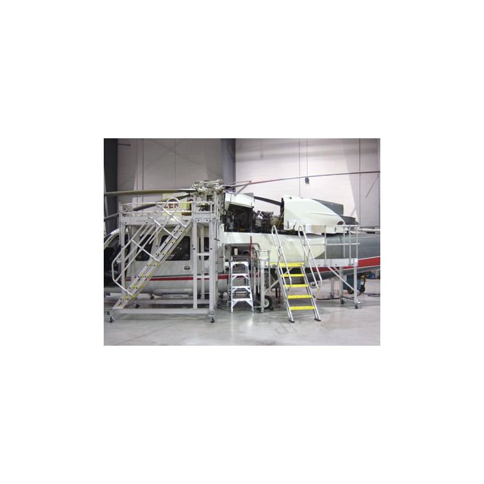 Metallic Ladder - S-76 Helicopter Tail and Rotor Maintenance Stands