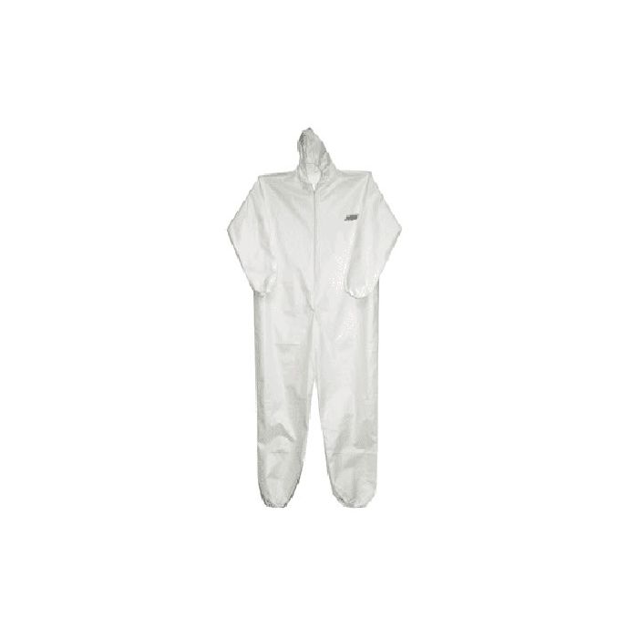 IronWear 1620-2XL White Disposable Polypropylene Attached Hood Coverall - 2X-Large - Pack of 10
