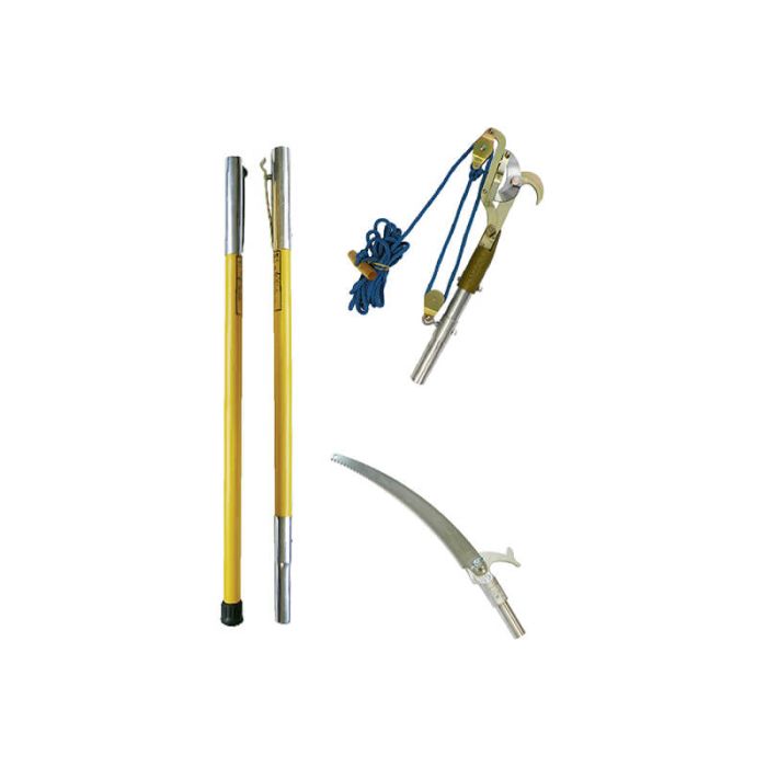 Jameson FG-6PKG-7 Kit with Big Mouth Double Pulley Pruner, Pole Saw & 6' Poles