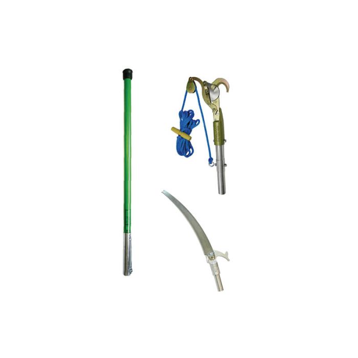 Jameson LS-8PKG-1 Kit with JA-14 Pruner Head, Pole Saw Head & 8' Base Pole