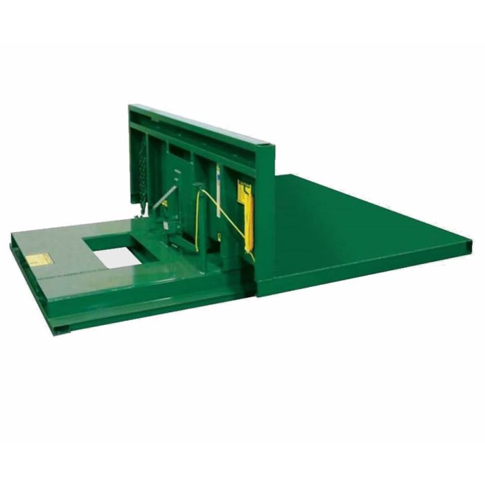 Jesco 211900 Flat Deck Open Sided Husky Dumper with Extra Heavy Duty Base - 32-3/4