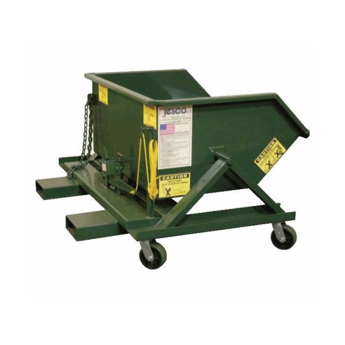 Jesco 215000 1/2 Cu. Yards Husky Dumper Side Pivot Hopper - 32