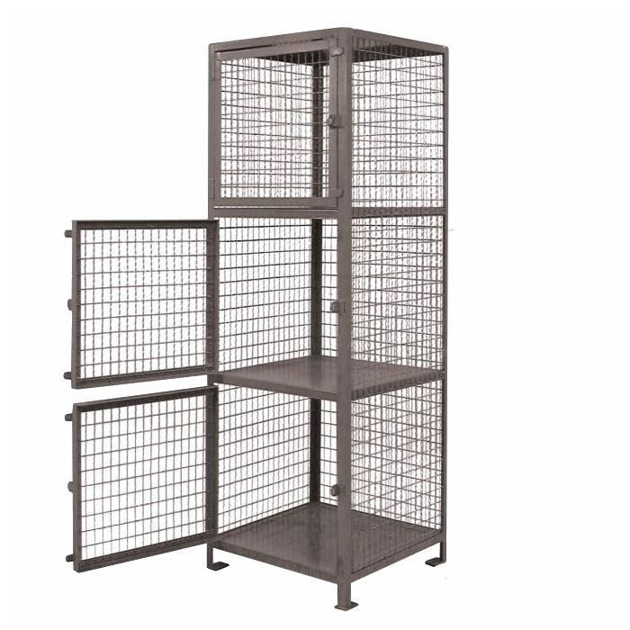 Jesco Welded 3-Tier Heavy Duty Storage Lockers