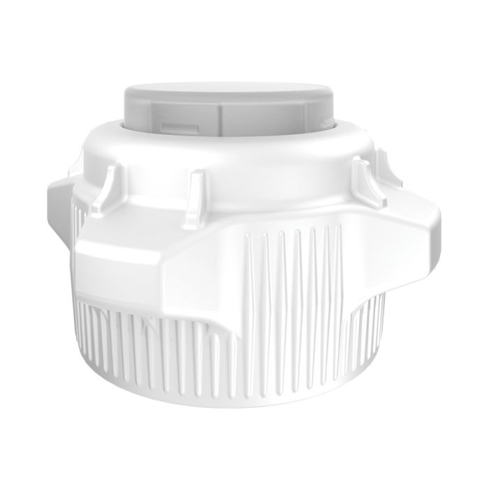 Justrite 12858 83mm Open Top Carboy Cap and Closed Adapter - Pack of 2