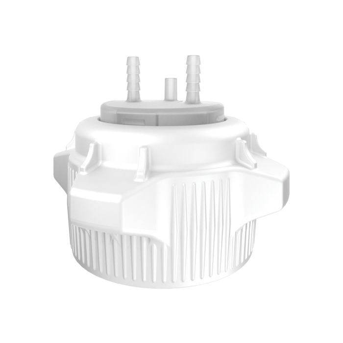 Justrite 12859 83mm Open Top Carboy Cap and Adapter with Two 1/4