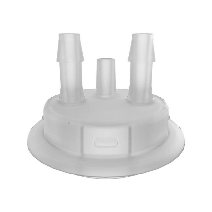 Justrite 12865 53mm Carboy Cap Adapter with Two 1/4