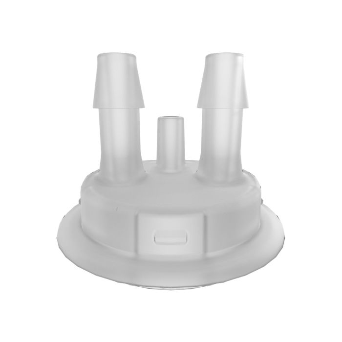 Justrite 12866 53mm Carboy Cap Adapter with Two 5/16