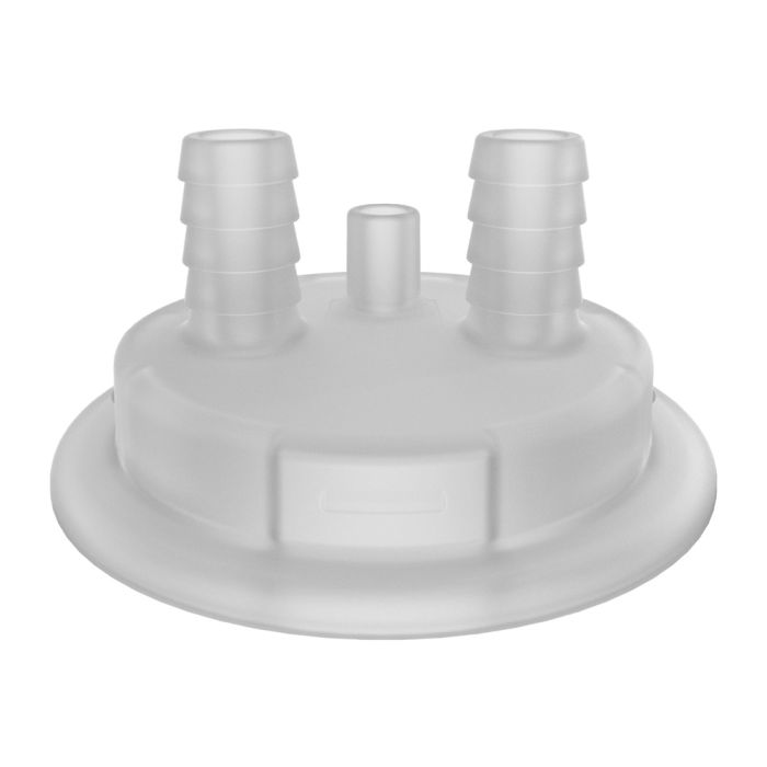 Justrite 12876 83mm Carboy Cap Adapter with Two 1/2
